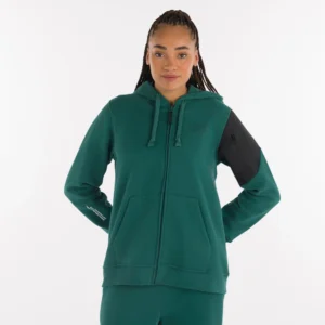 Damen-Zip-Sweatshirt Grün
