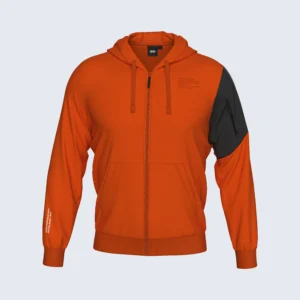Kapuzen-Sweatshirt Orange